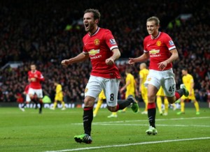 during the Barclays Premier League match between Manchester United and Liverpool at Old Trafford on December 14, 2014 in Manchester, England.