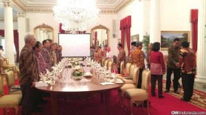 Presiden mengundang Para Rektor PTN Makan Malam di Istana.