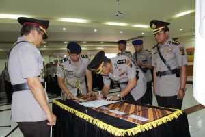 Sertijab Dirpolair, DirLantas Dan Kabid Propam Polda Sulut.