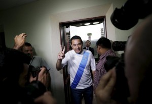 Mantan aktor komedi Jimmy Morales secara tidak terduga memenangi Pemilihan Presiden Guatemala tahap pertama mengungguli dua kandidat lainnya yang lebih difavoritkan. (Foto: Reuters)