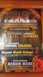 Bupati JWS Akan Hadiri, Gelar Drama Kolosal Injil Masuk Langowan.