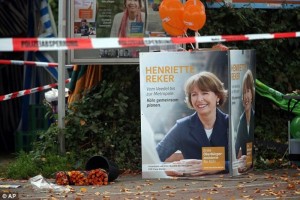 Lokasi ditikamnya Wali Kota Koln, Henriette Reker (Foto: AP)