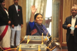 Inilah Presiden baru Nepal, Bidhya Devi Bhandari (Foto: AP)