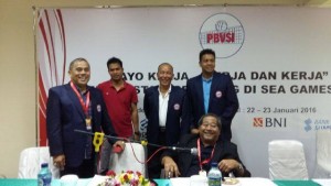 Ketua Harian Pengprov PBVSI Provinsi Sulut Drs Jantje Wowiling Sajow MSi menghadiri Rapat Kerja Nasional Persatuan Bola Voli Seluruh Indonesia (PBVSI) pada Jumat s/d Sabtu, (22-23/1).