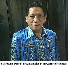 Sekretaris Daerah Provinsi Sulut Ir. Siswa R Mokodongan.