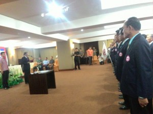 Gubernur Hadiri Pelantikan Pengprov PBVSI Sulut.