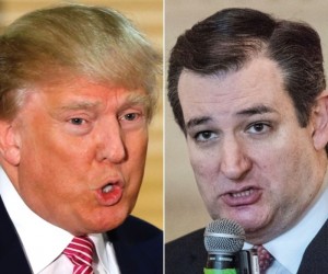 Donald Trump dan Ted Cruz. (Foto: Istimewa)