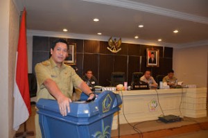 Wakil Gubernur Sulawesi Utara Drs. Steven Kandouw saat memberi sambutan terhadap kinerja KP-RI KOPERGUB.