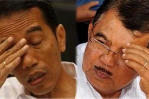 Presiden Joko Widodo (Jokowi) dan Wakil Presiden Jusuf Kalla (JK).