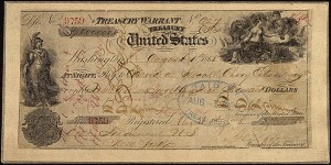 Foto cek yang dikeluarkan AS untuk membayar pembelian Alaska. (Foto: Federal Reserve Bank of Minneapolis)