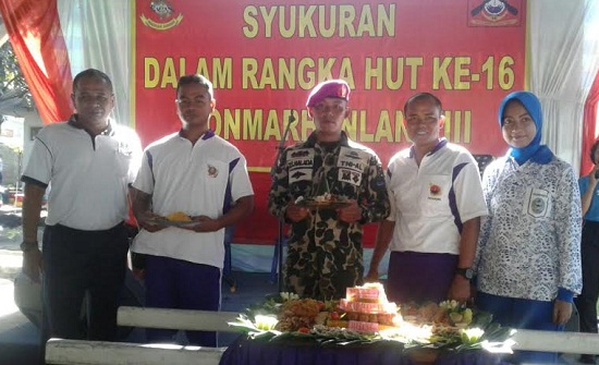 Syukuran HUT ke 16 Yonmarhanlan VIII Bitung