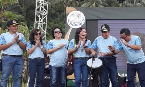 Suasana pembukaan Peringatan 100 Tahun Cagar Alam Tangkoko Batuputih Bitung yang langsung dibuka Walikota, Wakil Walikota dan Sekot Bitung, Kamis (21/02/2019)