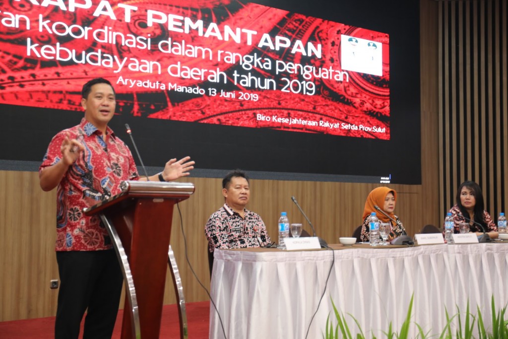 Wakil Gubernur Sulut Drs Steven OE Kandouw saat membawakan sambutan, Kamis (13/06/2019)