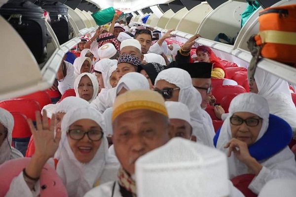 Rombongan Jamaah Haji asal Sulut tiba di Manado, Sabtu (14/09/2019) pagi