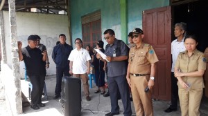 Pembacaan Pemulihan Putusan Pengadilan atas Lahan sepak bola di Desa Karegesan oleh PN Airmadidi.