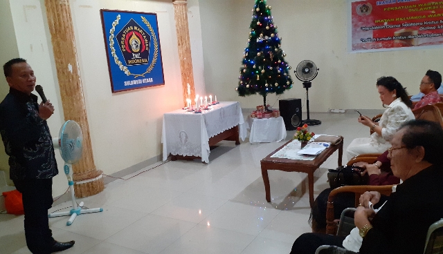 Sambutan Pesan Natal oleh Ketua PWI Sulut Voucke Lontaan