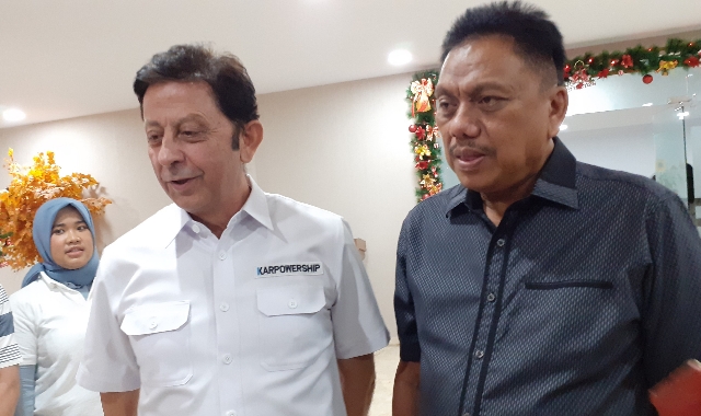 KAR Powership Regional Asia Pasifik Mehmet Ufuk Berk bersama Gubernur Provinsi Sulawesi Utara Olly Dondokambey SE, Sabtu (28/12/2019)