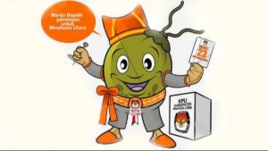 'Si Kadera' Maskot di Pilkada Minut