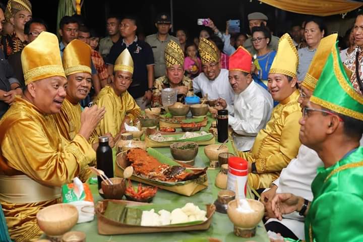 ODSK saat mengikuti acara Adat Tulude dan Kunci Tahun di Kabupaten Kepulauan Sangihe