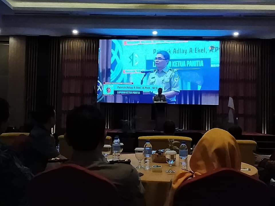 Laporan Ketua Panitia Rakerda Kanwil ATR/BPN Provinsi Gorontalo oleh Patrick A. Ekel A.Ptnh MSi