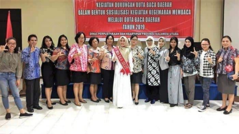 Bersama Duta Baca Sulut