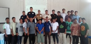 Sosialisasi Bawaslu Minut bersama Komisioner Bawaslu Sulut Supriyadi Pangelu, SH.