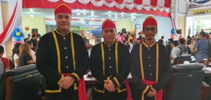 Ketua Bawaslu Minut Simon Awuy, Komisioner Rahman Ismail dan Rocky Ambar.