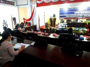 Turut hadir, Forkopimda perwakilan Kejaksaan dan Kodim 1310 Bitung.