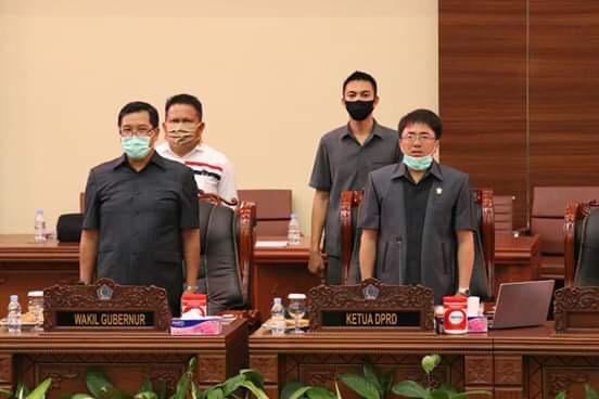 Rapat Paripurna DPRD Sulut terkait LKPJ Gubernur Sulut TA 2019, Rabu (15/04/2020)