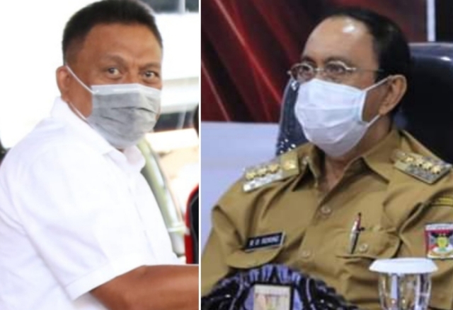 Gubernur Olly Dondokambey SE dan Bupati Minahasa Dr Ir Royke O Roring MSi
