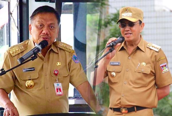Gubernur Olly Dondokambey SE dan Bupati Minahasa Dr Ir Royke O Roring MSi