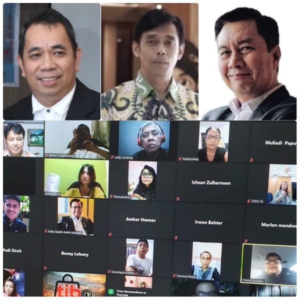 Webinar yang diprakarsai Kadin Sulut, Jumat (13/06/2020)