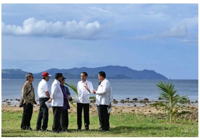 Kunjungan Presiden RI Joko Widodo di lokasi KEK Pariwisata Likupang Timur
