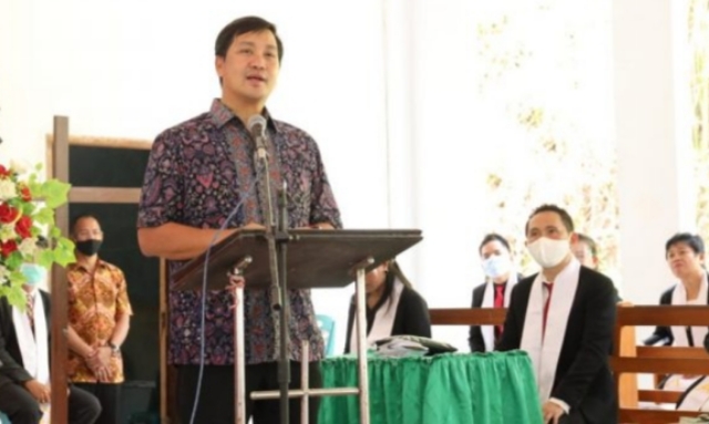 Wakil Gubernur Sulut Drs Steven OE Kandouw saat menyampaikan sambutan, Minggu (07/09/2020)