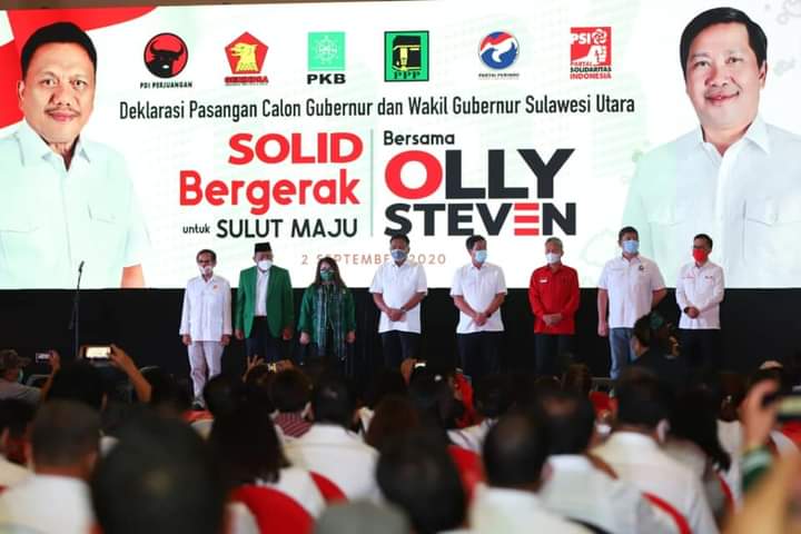 Deklarasi ODSK bersama Parpol Pendukung, Rabu (02/09/2020) sore