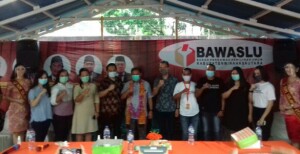 Kompak. Penyelenggara Pilkada Badan Pengawas Pemilu Kabupaten Minahasa Utara mendapat dukungan dan apresiasi dari Ketua Bawaslu RI.