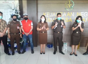 Press Conference oleh Kejaksaan Negeri Airmadidi yang dipimpin Kajari Fanny Widyastuti, Selasa (11/11/20) siang.