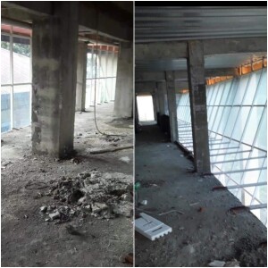 Bangunan lantai 3 yang menurut Dirut Sandra Rotty, itu adalah produk proyek sebelum dirinya menjabat Direktur RSUD Walanda Maramis.