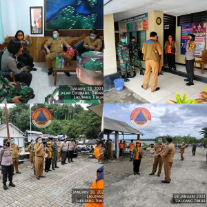 Satgas Penanganan Bencana Minut pagi tadi turun ke lokasi-lokasi terdampak Bencana.
