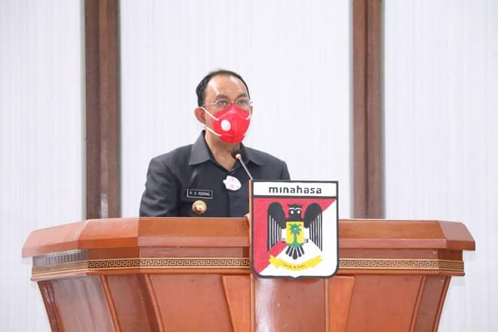 Bupati ROR sampaikan LKPJ Kepala Daerah TA 2020 di Rapat Paripurna DPRD Kabupaten Minahasa