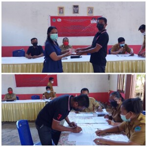 Pemdes Gangga Satu ketat menerapkan protokol kesehatan.