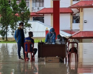 Wajib SWAB Antigen. Tamu yang akan diterima oleh Bupati dan Wakil Bupati diwajibkan untuk SWAB ANTIGEN.