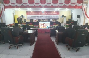 Paripurna DPRD Minut tentang RPJMD Tahun 2021-2026.