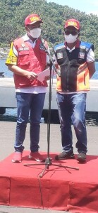 Bupati Joune Ganda dan Walikota Bitung Maurits Mantiri.