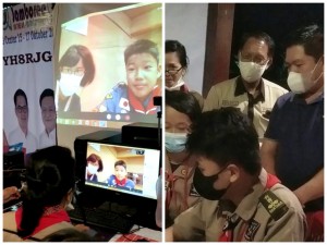 Jota Joti yang diikuti oleh Pramuka Kwarcab Minahasa Utara