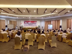 Suasana Bimtek yang dihadiri oleh Organisasi Perangkat Daerah di Kabupaten Minahasa Utara.