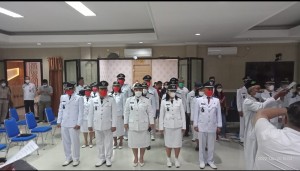 Gladi bersih para Penjabat Kumtua di Kantor Bapelitbang.