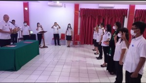 Pengambilan sumpah janji dan pelantikan dilakukan Sekda Rivino Dondokambey