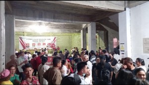 Perhitungan suara di Desa Tetey, Kecamatan Dimembe.